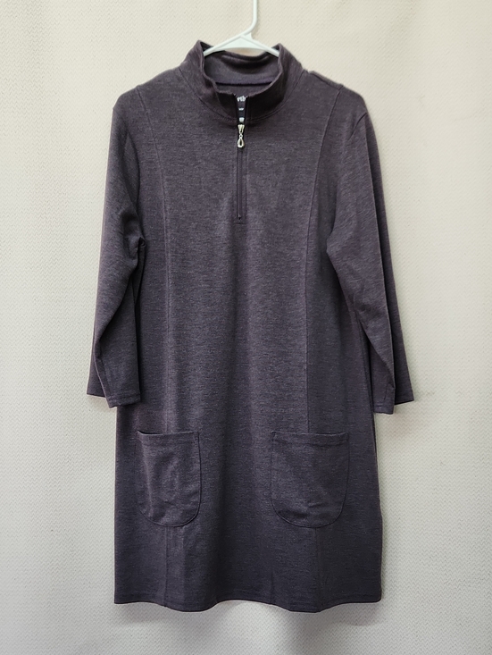 NorthStyle Dresses & Skirts - NorthStyle Charcoal Midi Dress with Front Pockets